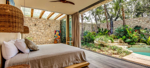 33 Ide Desain Kamar Tidur Dengan Teras Yang Cantik Nan Menawan